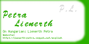 petra lienerth business card